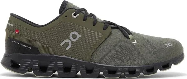Cloud X 3 Olive Reseda On Running - HypeFly India View 1