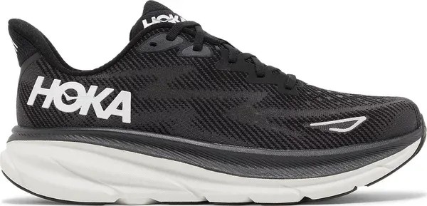 Hoka Clifton 9 Black White - HypeFly India View 1