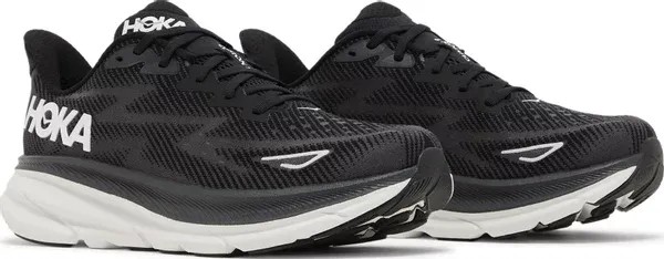 Hoka Clifton 9 Black White - HypeFly India View 3