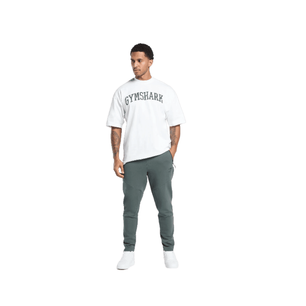  Gymshark Interlock Tech Joggers Slate Teal - HypeFly India View 2