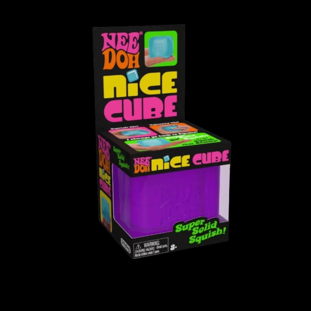 NeeDoh Nice Cube Squishy Fidget Toy Purple - HypeFly India View 1