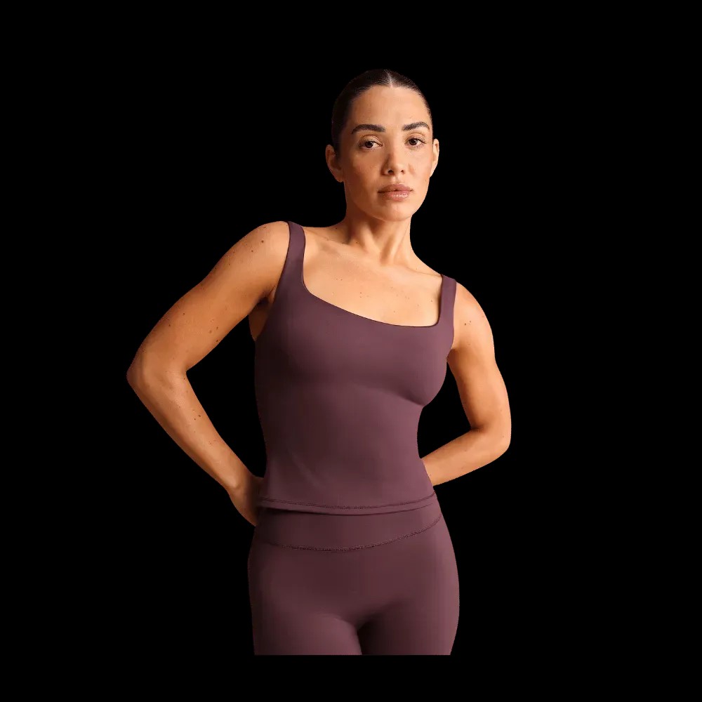Nike X Skims Matte Women's Square-Neck Tank CURRANT - HypeFly India View 1