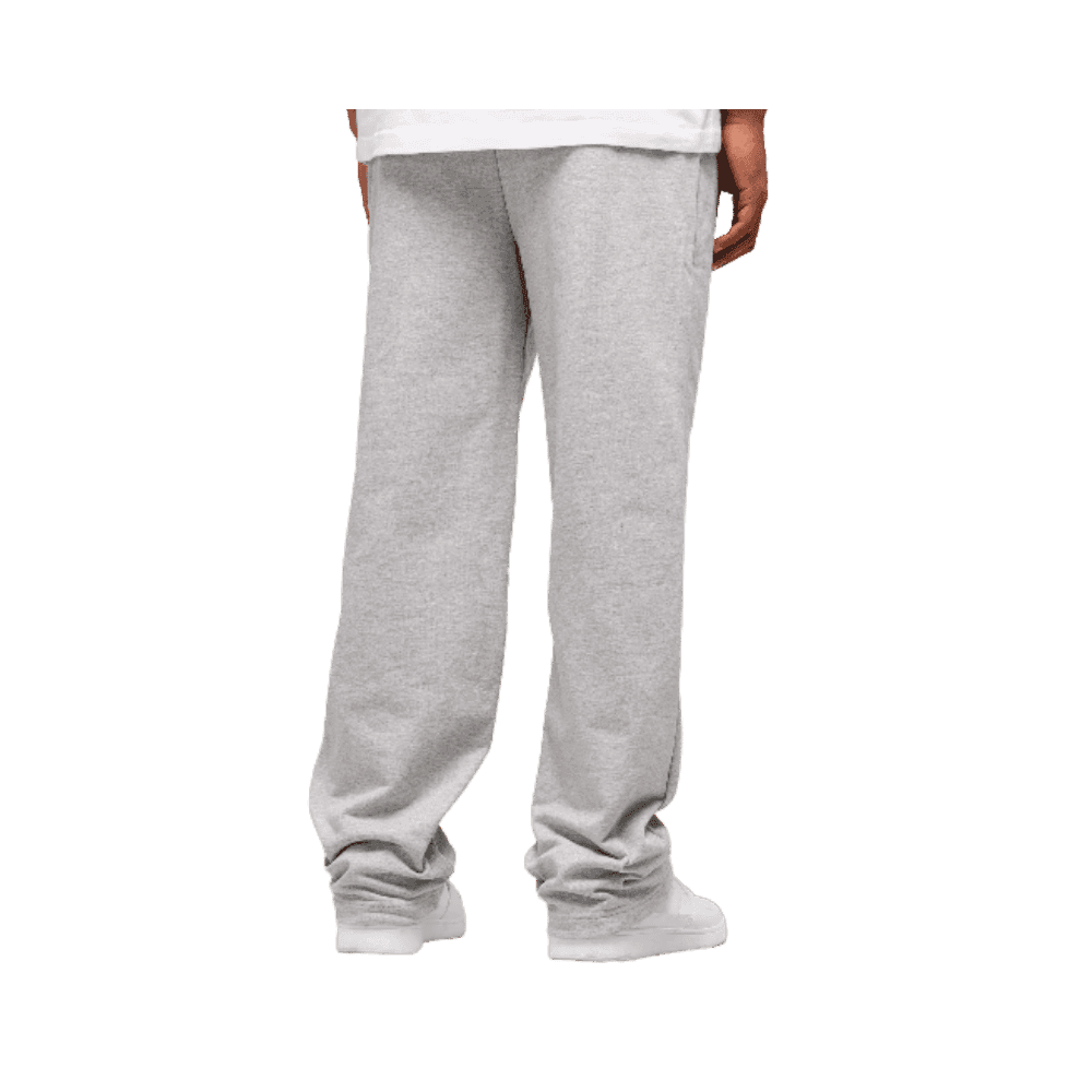 Gymshark Rest Day Essentials Straight Leg Joggers Light Grey Marl - HypeFly India View 3
