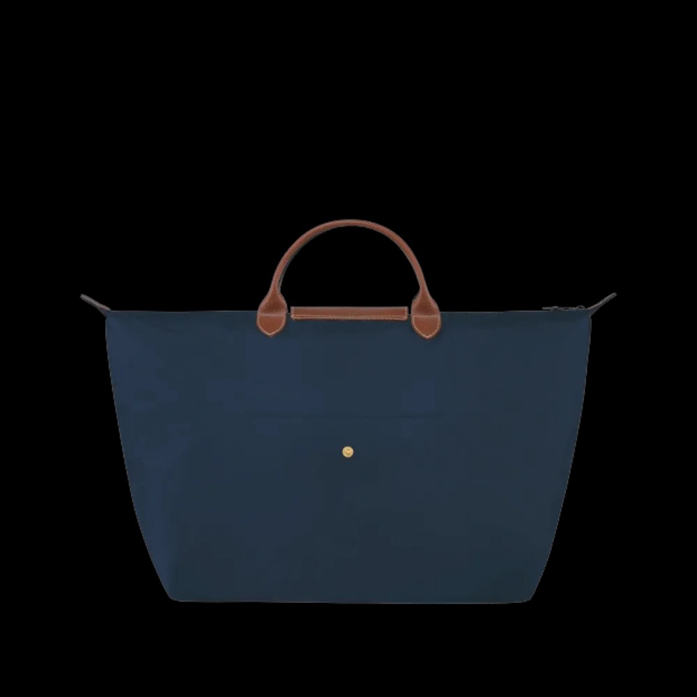 Longchamp Le Pliage Original M Handbag Navy - Recycled canvas - HypeFly India View 3
