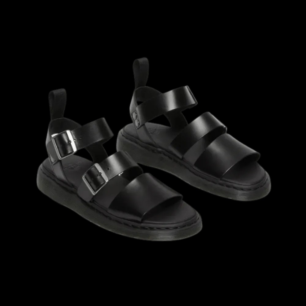Dr Martens Gryphon Brando Leather Gladiator Sandals BLACK  - HypeFly India View 3