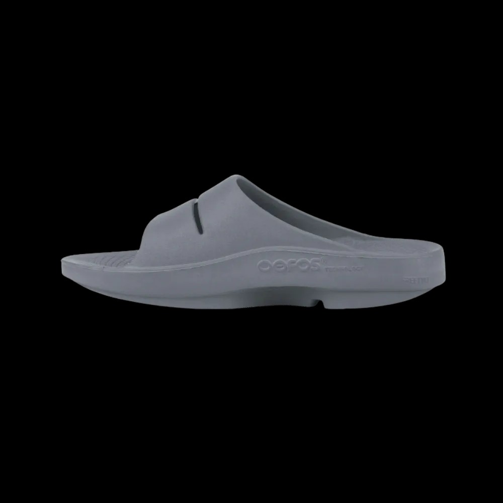 Oofos OOahh Slide Sandal Slate - HypeFly India View 2