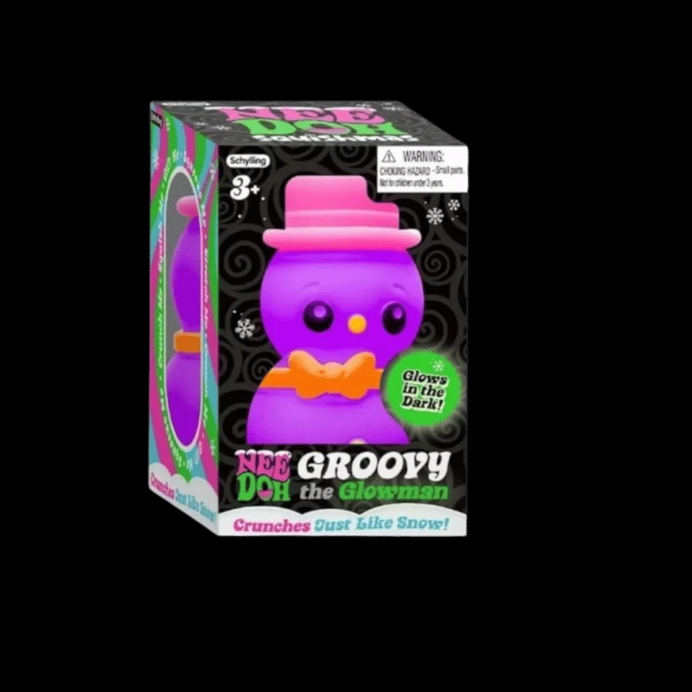 NeeDoh Groovy the Glowman Squishy Fidget Toy Purple - HypeFly India View 1