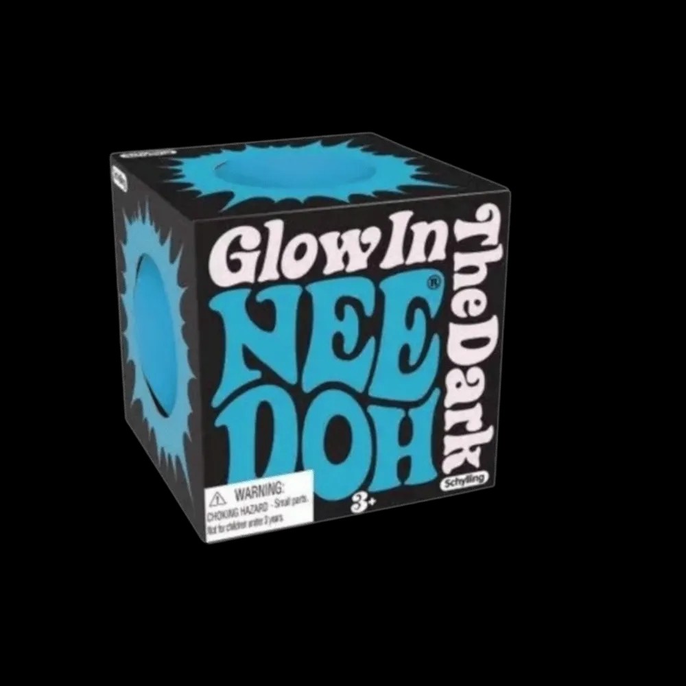 NeeDoh Glow in the Dark Squishy Fidget Toy Blue - HypeFly India View 1