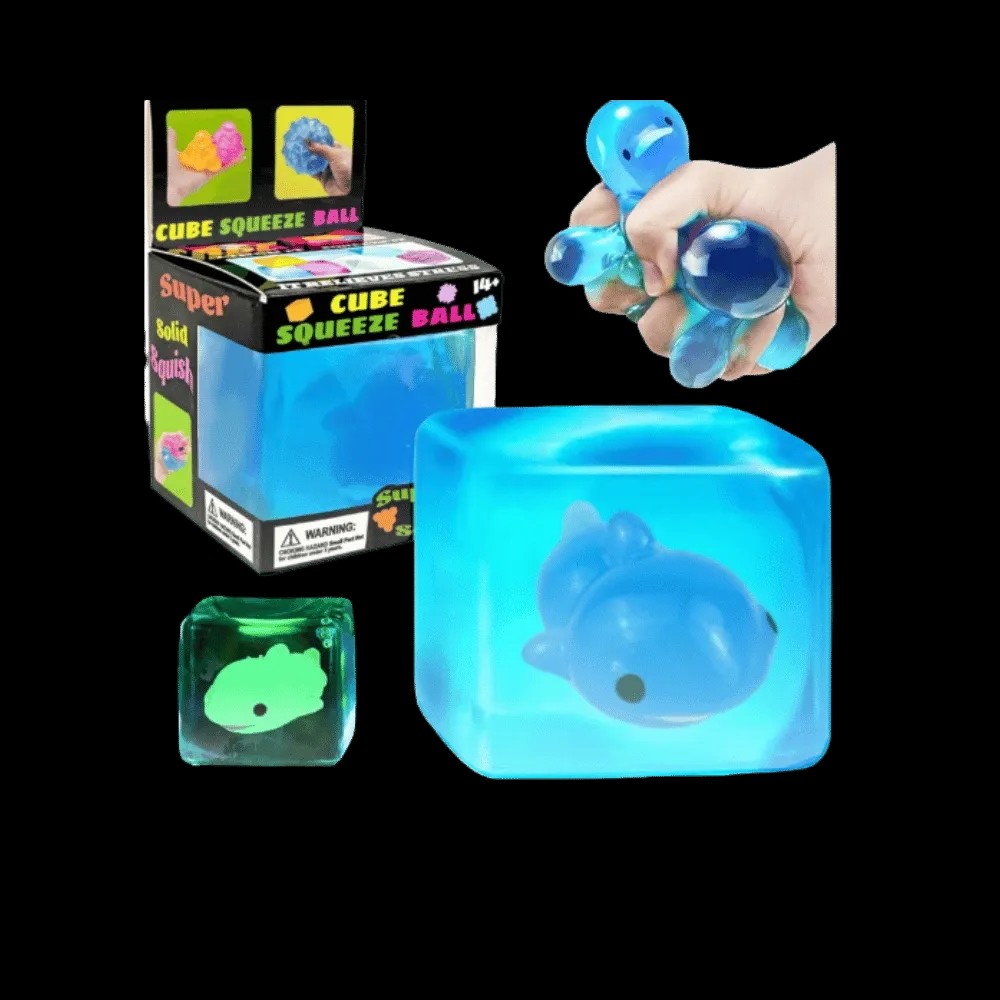 NeeDoh Glow in the Dark Squishy Fidget Toy Blue - HypeFly India View 2