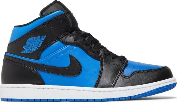 Air Jordan 1 Mid 'Black Royal Blue' - HypeFly India View 1