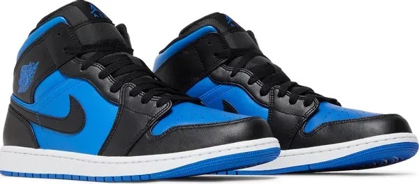 Air Jordan 1 Mid 'Black Royal Blue' - HypeFly India View 3