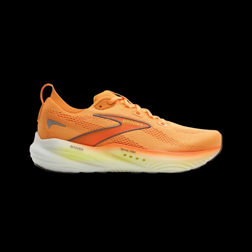 Brooks Glycerin 22 Orange Nightlife White - HypeFly India View 1