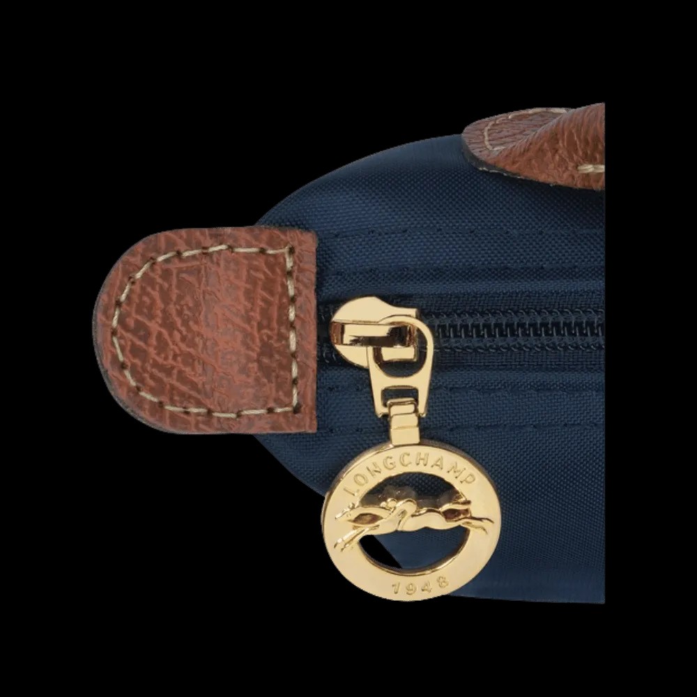 Longchamp Le Pliage Original Pouch with handle Navy - Recycled canvas - HypeFly India View 2
