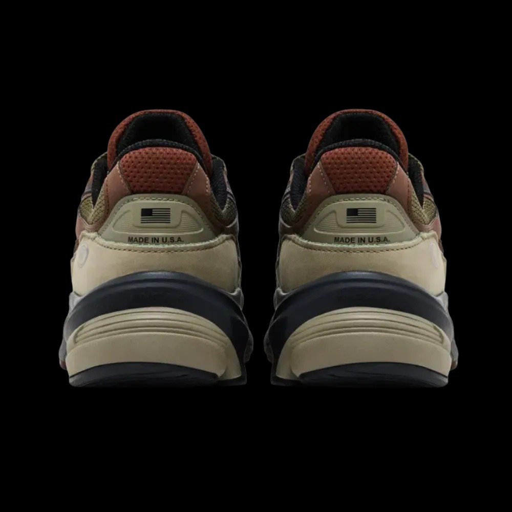 Teddy Santis X New Balance 990v6 Made in USA 'Dark Camo Rich Oak' - HypeFly India View 2