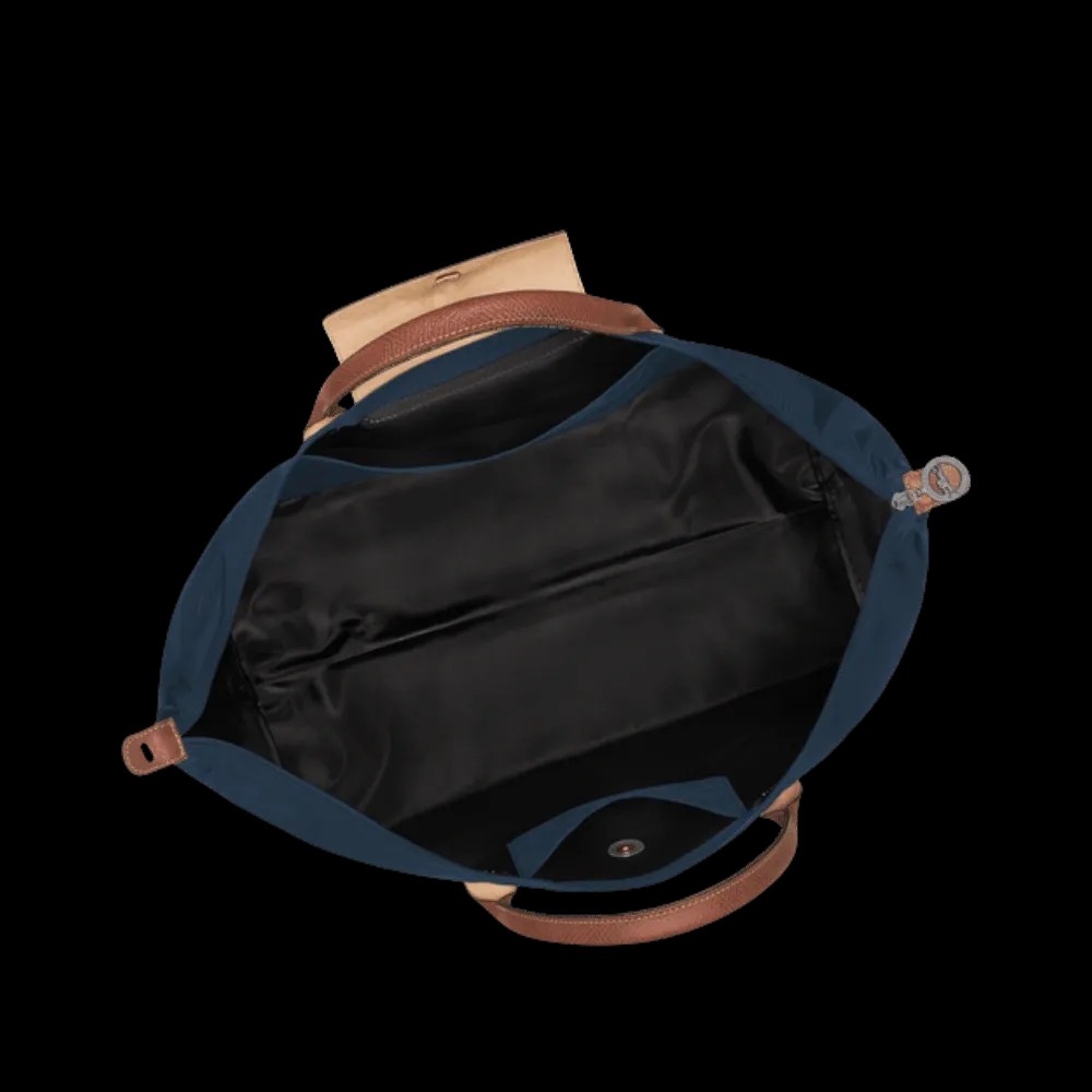 Longchamp Le Pliage Original L Travel bag Navy - Recycled canvas - HypeFly India View 3