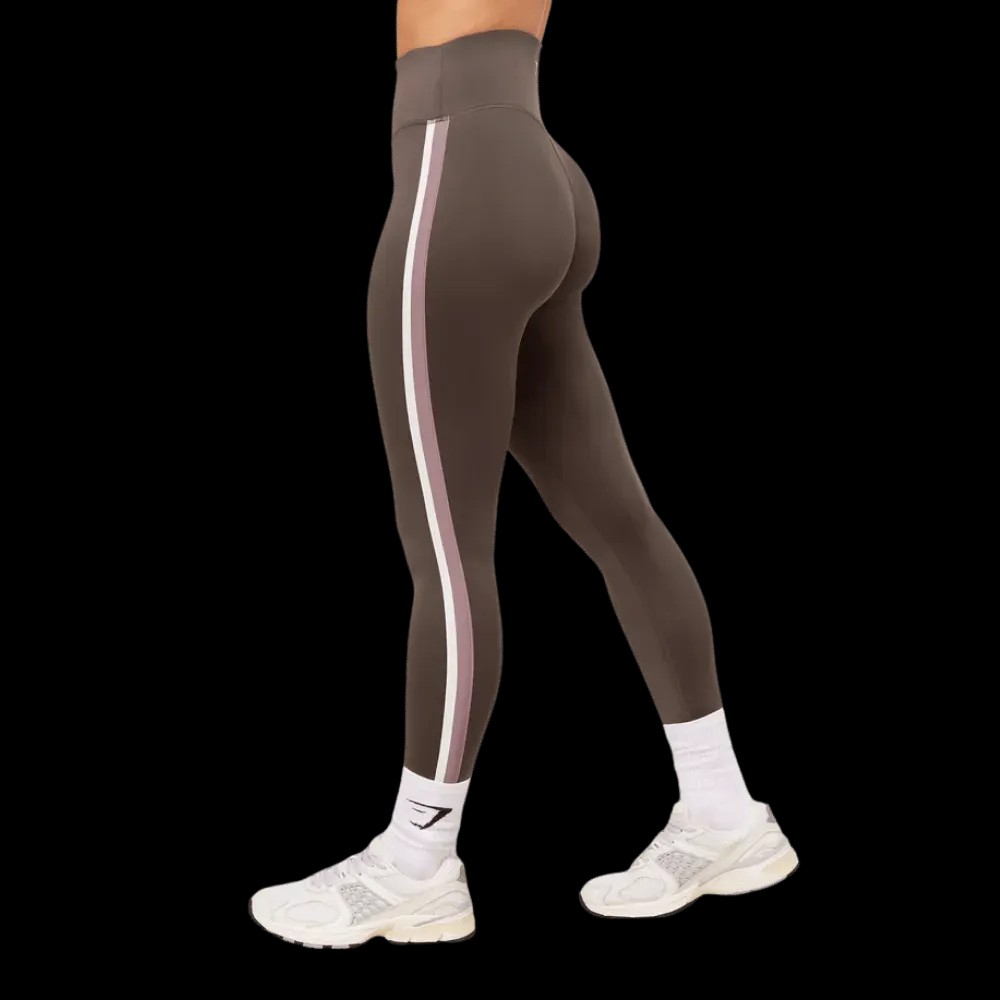 Gymshark Piping Legging Walnut Brown - HypeFly India View 5