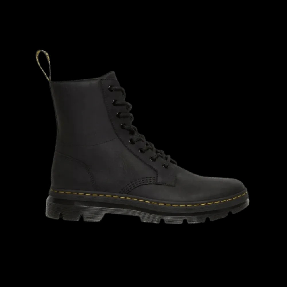 Dr Martens Combs Leather Casual Boots Black - HypeFly India View 1