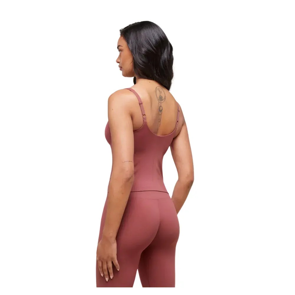 Gymshark Soft Sculpt Tank With Shelf Washed Berry Pink - HypeFly India View 5