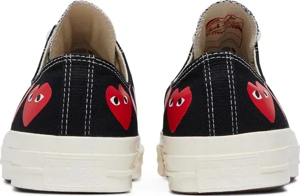 Converse x PLAY Comme des Garçons Chuck 70 Multi Heart 'Black' - HypeFly India View 2