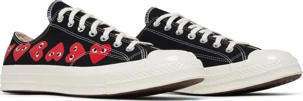 Converse x PLAY Comme des Garçons Chuck 70 Multi Heart 'Black' - HypeFly India View 3