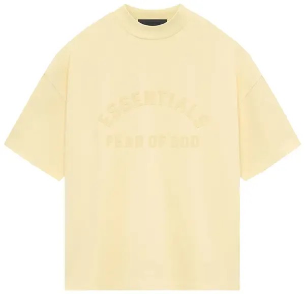Fear of God Essentials S/S Tee Garden Yellow - HypeFly India View 1