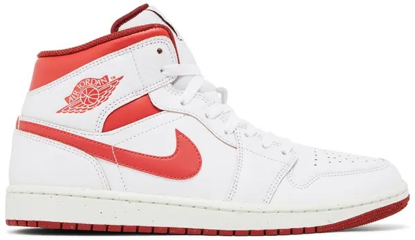 Air Jordan 1 Mid SE 'White Dune Red' - HypeFly India View 1