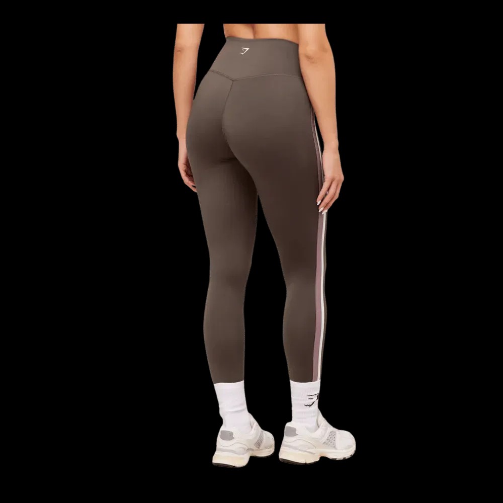 Gymshark Piping Legging Walnut Brown - HypeFly India View 3