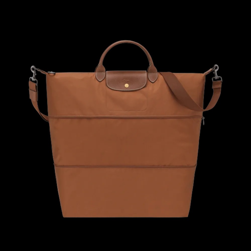Longchamp Le Pliage Original Travel bag expandable Cognac - Recycled canvas - HypeFly India View 1