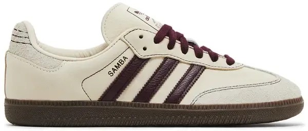 Adidas Samba OG 'Wonder White Maroon' - HypeFly India View 1