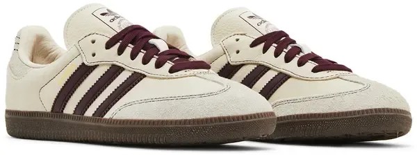 Adidas Samba OG 'Wonder White Maroon' - HypeFly India View 2