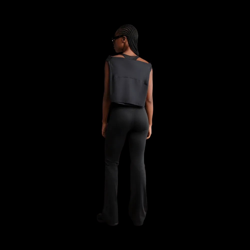  Nike X Skims Matte Women's High-Waisted Slim Flared Leggings Obsidian - HypeFly India View 5
