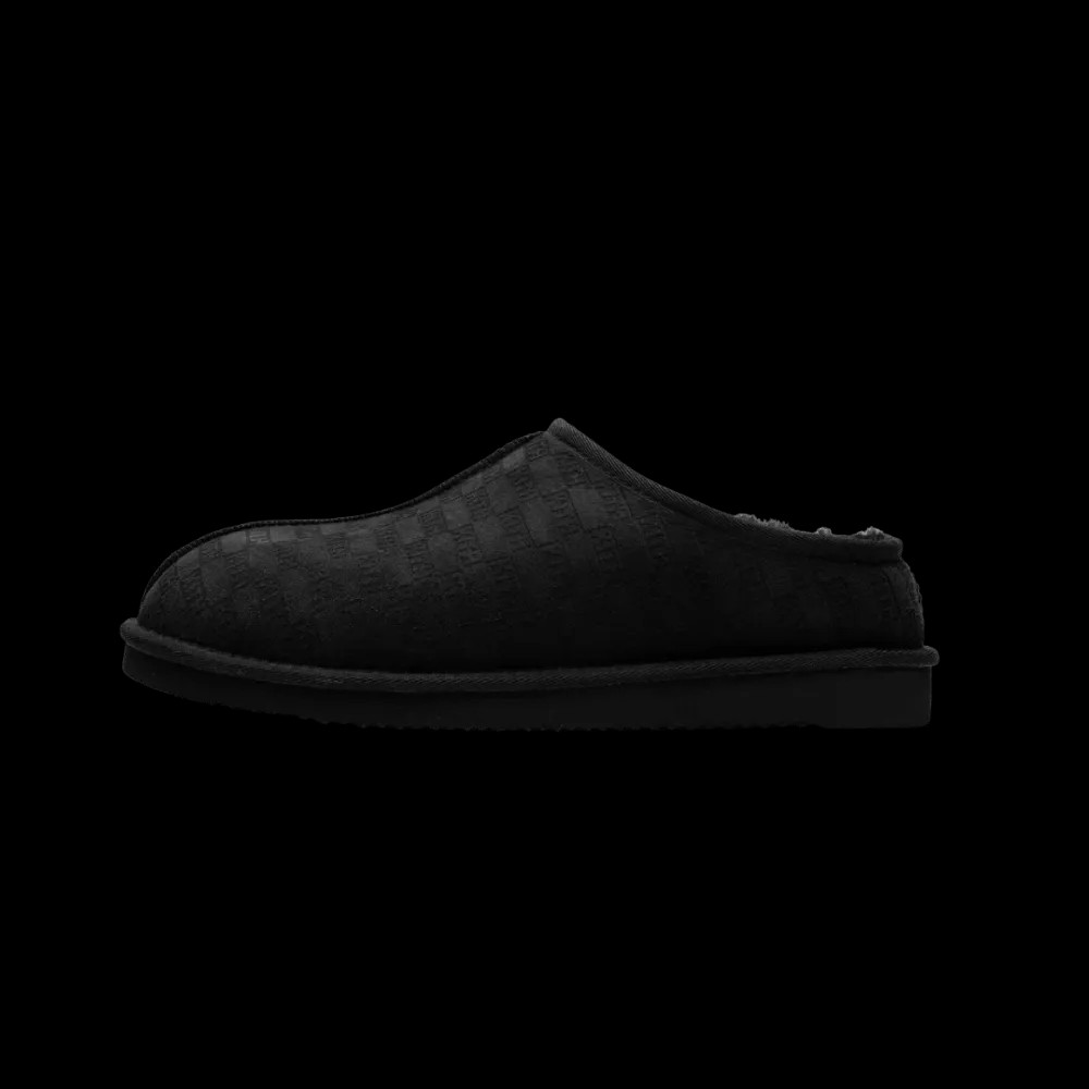 Kith Monogram Shearling Slippers - Black - HypeFly India View 4