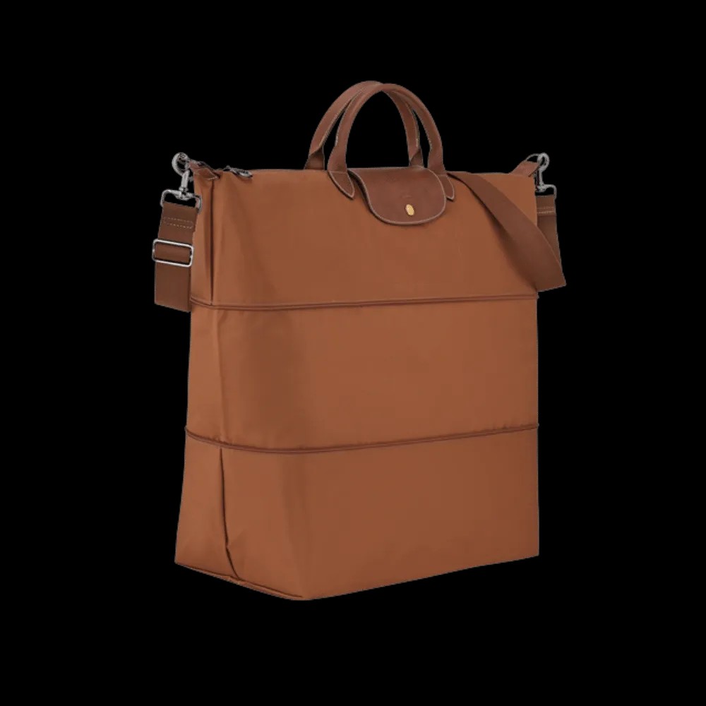 Longchamp Le Pliage Original Travel bag expandable Cognac - Recycled canvas - HypeFly India View 2
