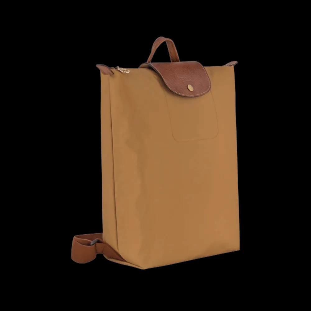 Longchamp Le Pliage Original M Backpack Fawn - Recycled canvas - HypeFly India View 2