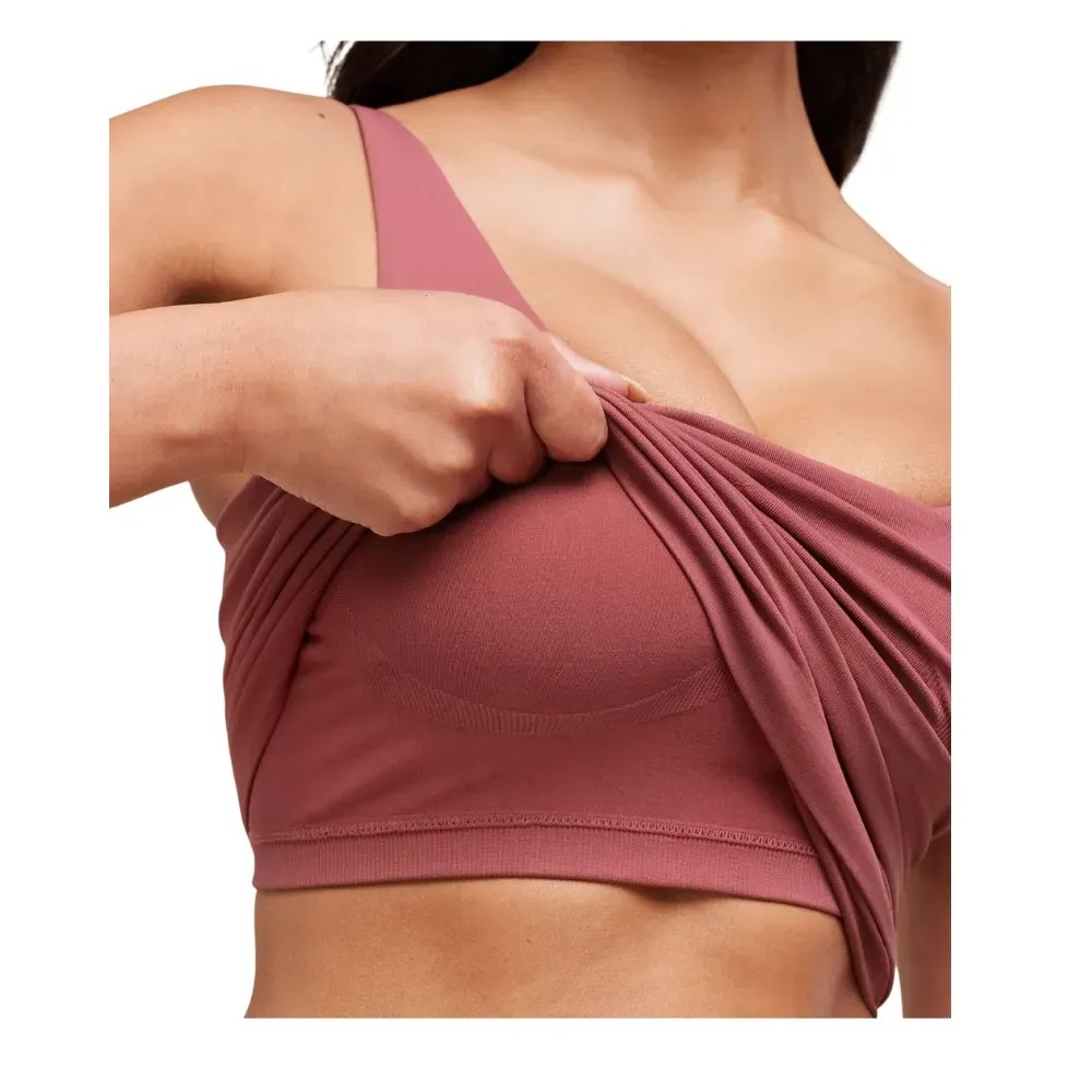 Gymshark Soft Sculpt Tank With Shelf Washed Berry Pink - HypeFly India View 2