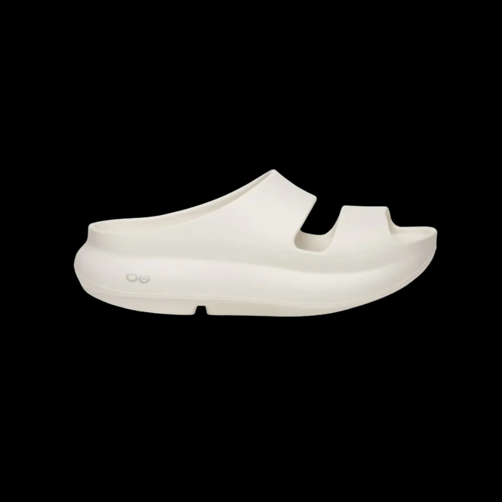 Oofos OOyea Slide Sandal - Chalk - HypeFly India View 1