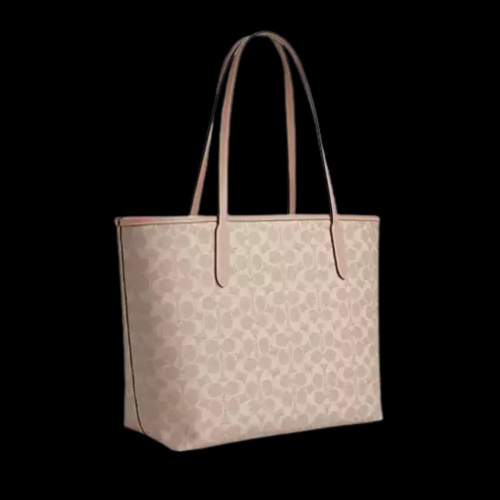 Coach City Tote Bag In Signature Canvas Sand - HypeFly India View 2