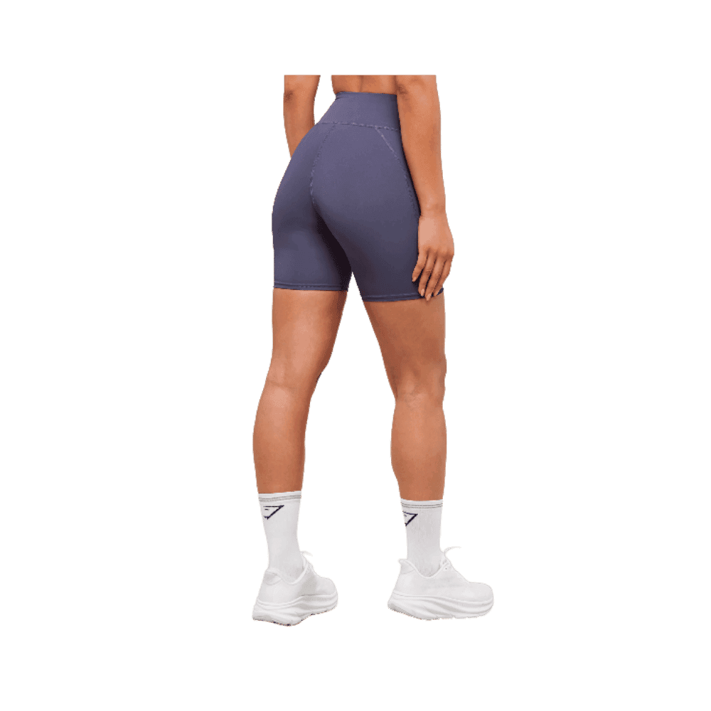 Gymshark Running Pocket 6" Shorts Weighted Purple - HypeFly India View 2