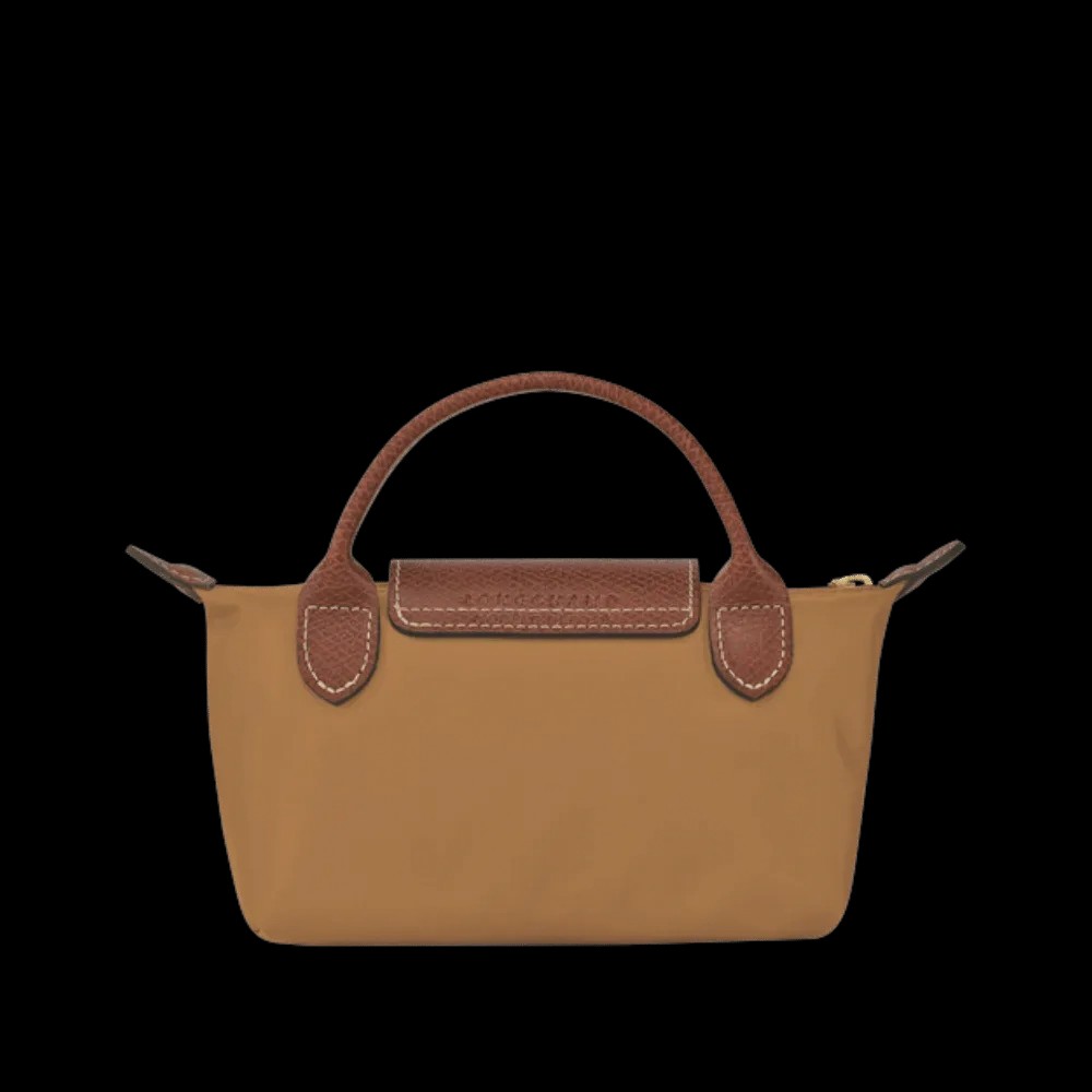 Longchamp Le Pliage Original Pouch with handle Fawn - Recycled canvas - HypeFly India View 4