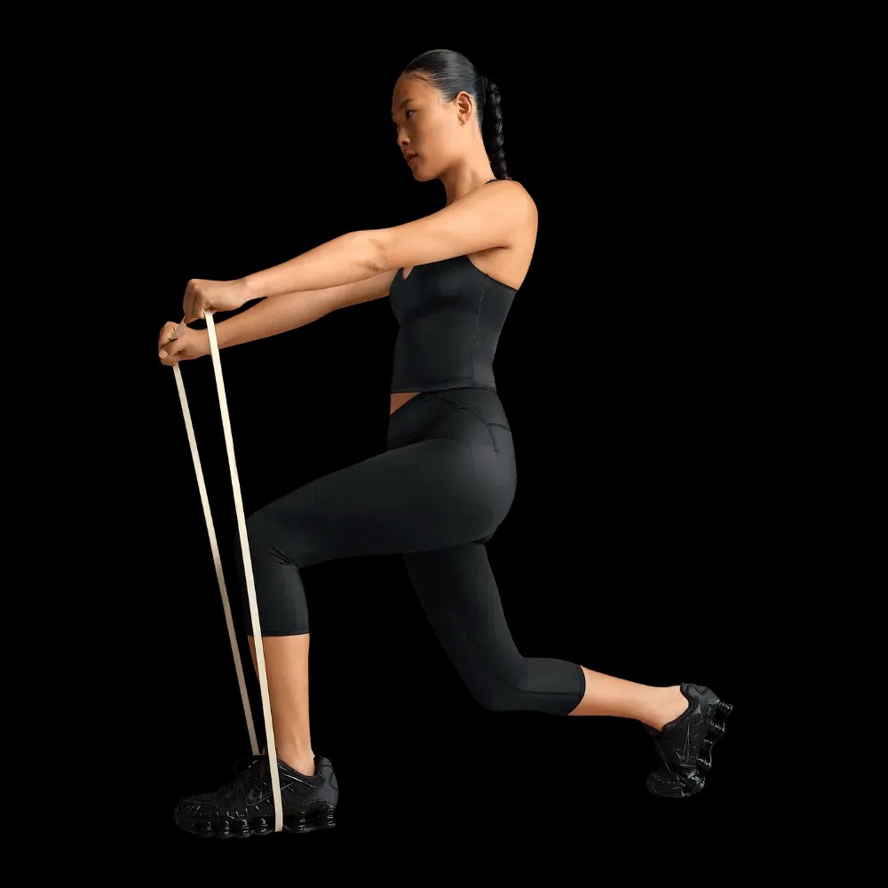 Women's Nike X Skims High-Waisted 17" Leggings with Drawcord Obsidian - HypeFly India View 3
