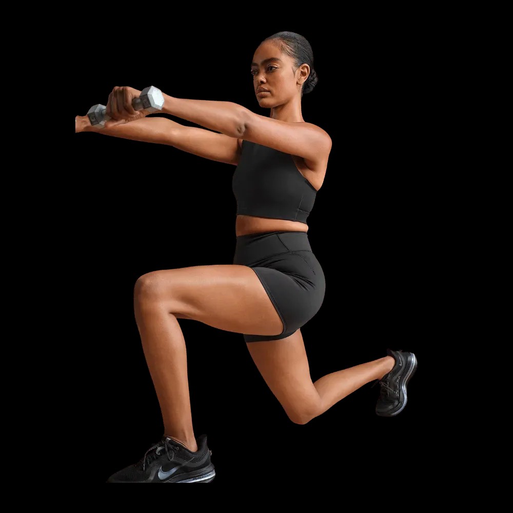 Nike X Skims Matte Women's High-Waisted 3" Boyshorts Obsidian - HypeFly India View 5