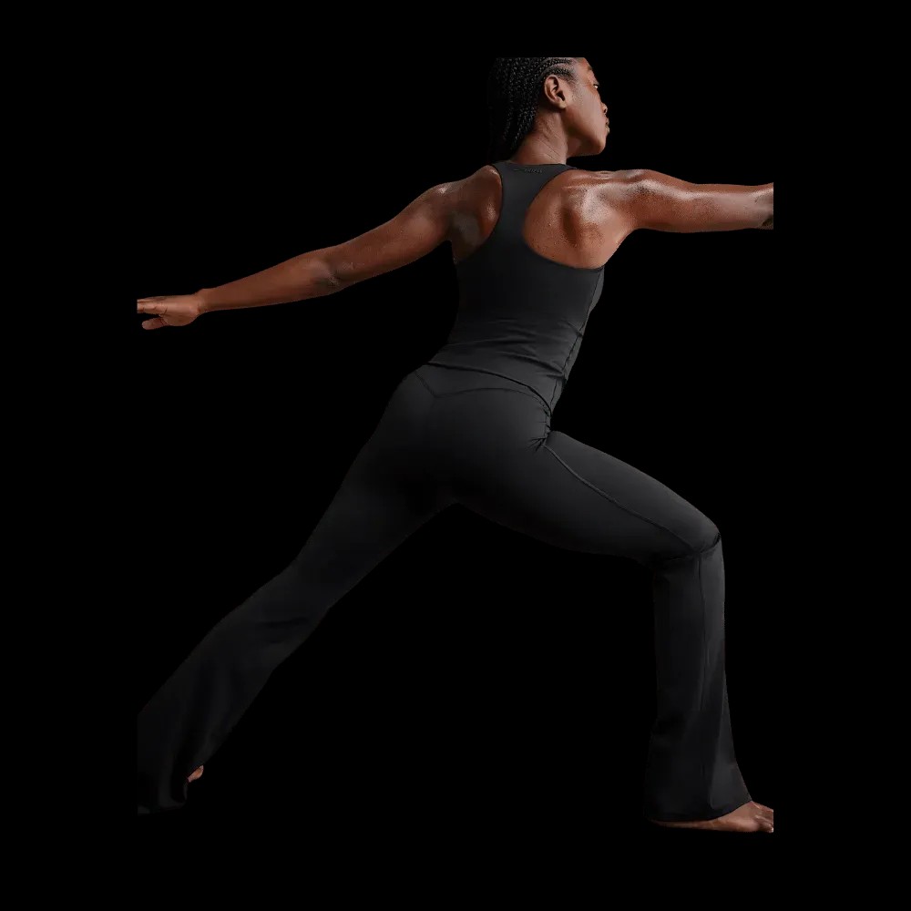  Nike X Skims Matte Women's High-Waisted Slim Flared Leggings Obsidian - HypeFly India View 2