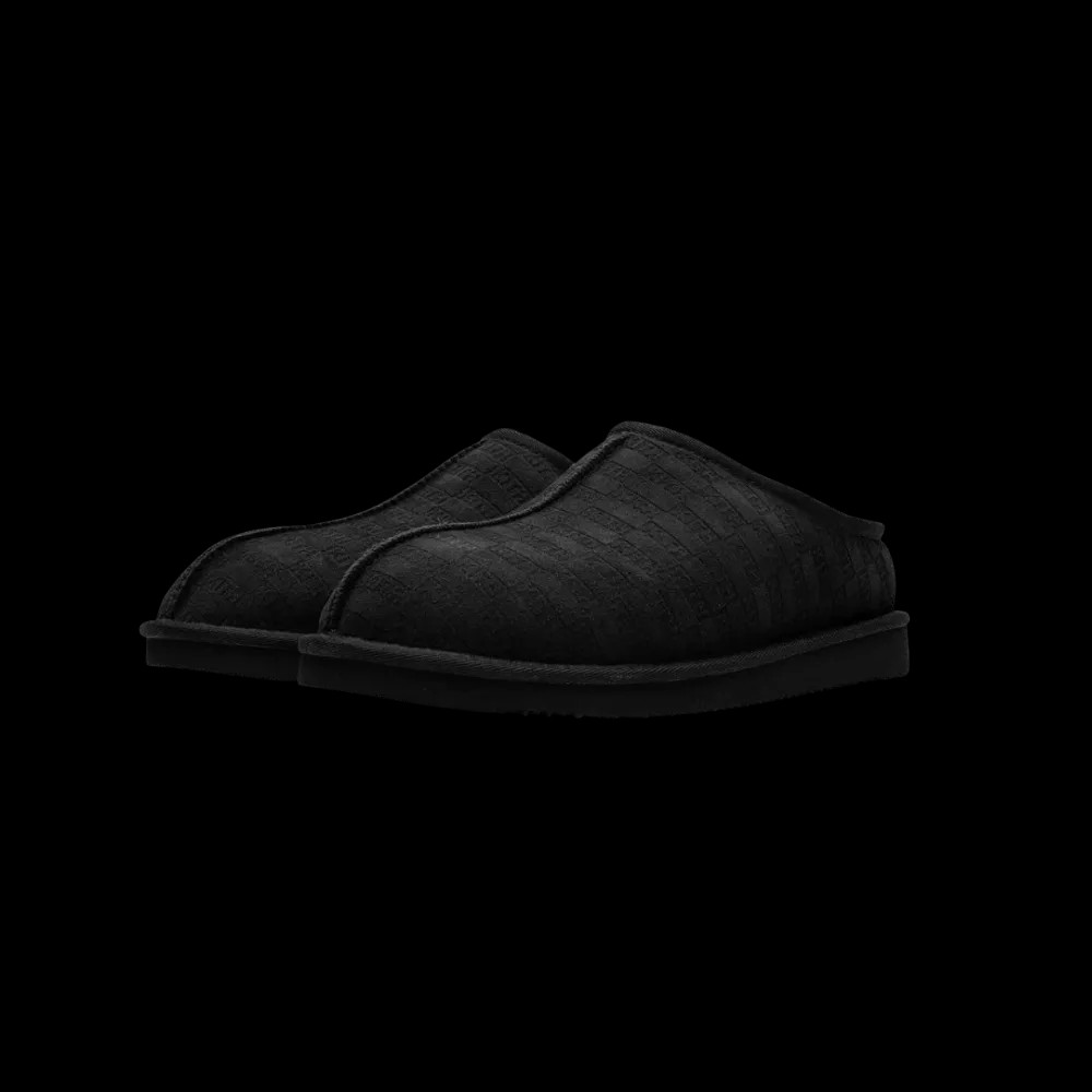 Kith Monogram Shearling Slippers - Black - HypeFly India View 2