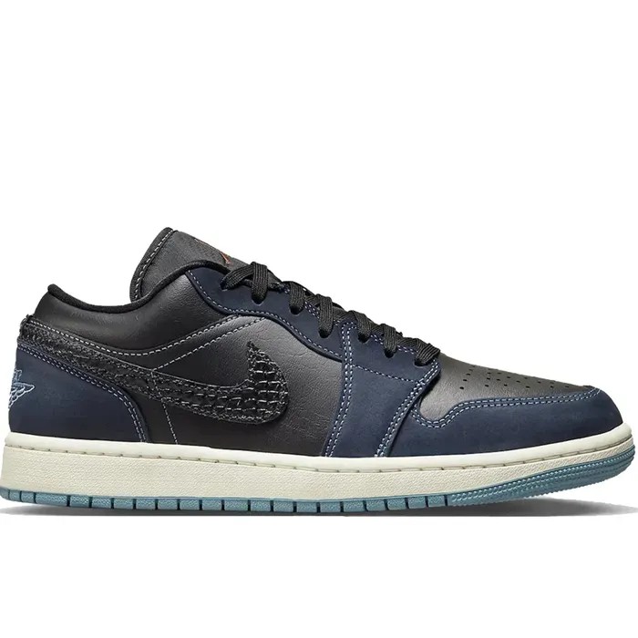 Air Jordan 1 Low SE 'Black Dark Obsidian Sail' - HypeFly India View 1