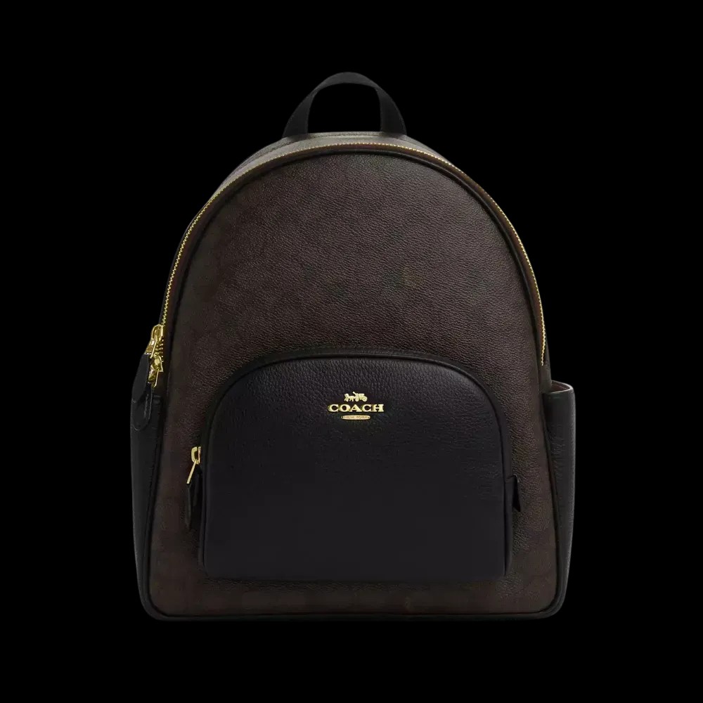 Coach Court Backpack In Signature Canvas Tan - HypeFly India View 1