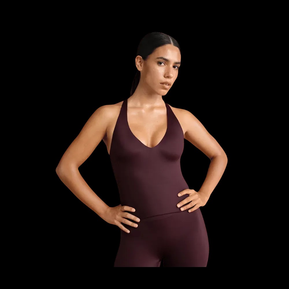 Nike X Skims Shine Women's V-Neck Tank Top CURRANT - HypeFly India View 1