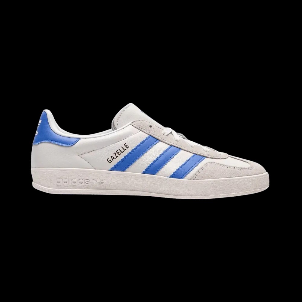 Adidas Gazelle Indoor Crystal White Blue Grey - HypeFly India View 1