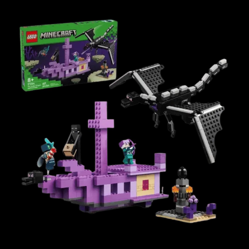 Lego Minecraft The Ender Dragon and End Ship - HypeFly India View 1