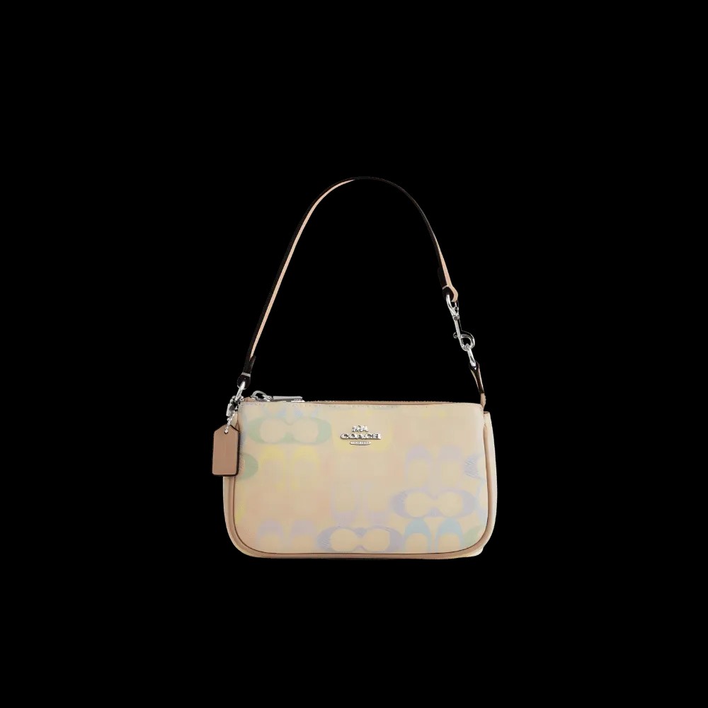 Coach Nolita 19 In Rainbow Signature Canvas Silver Sand Multi - HypeFly India View 1