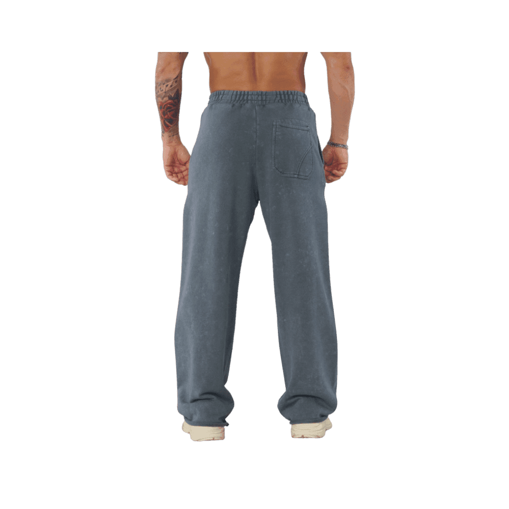 Young LA New Wave Baggy Sweats Grey Wash - HypeFly India View 2